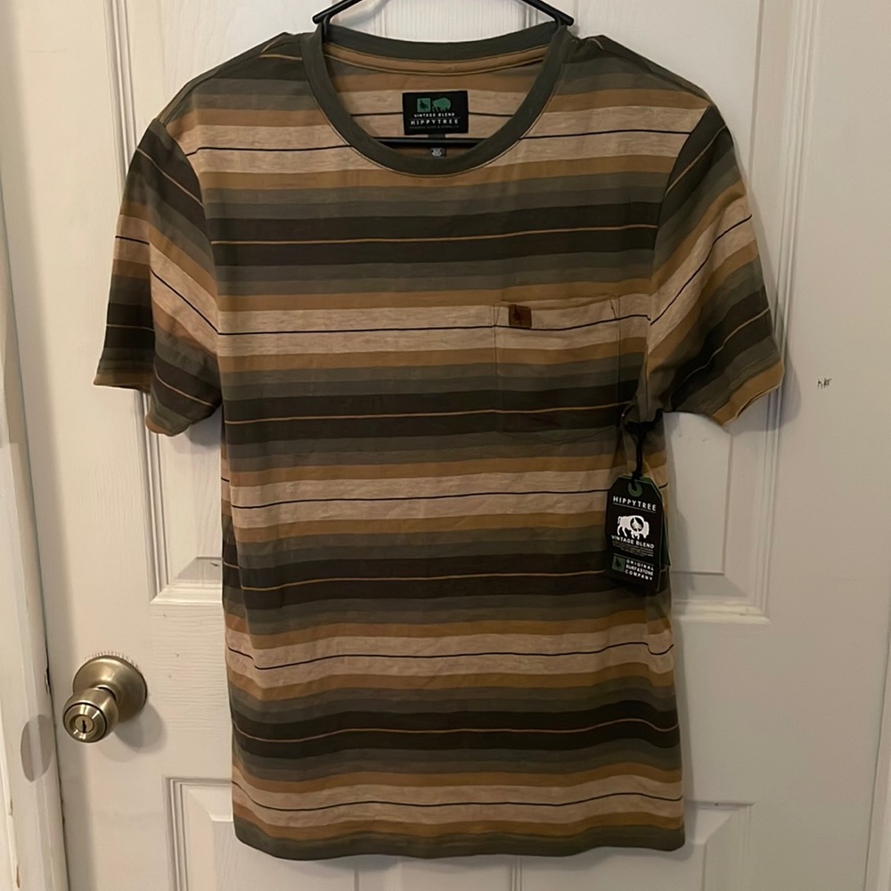 Striped tee shirt by Hippy Tree size Small